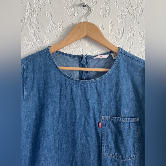 Vintage Levi’s Cotton boxy crop top size Large - Picture 3 of 6